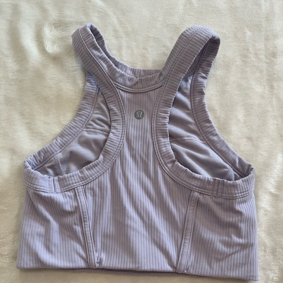 lululemon athletica Other - Lululemon Wunder Train High Neck Sports Bra Lilac Size 4